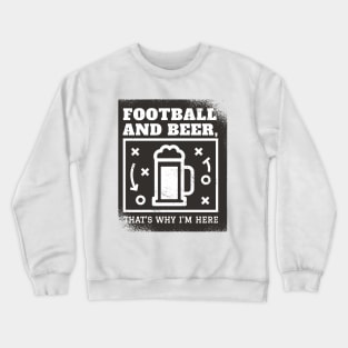 Football and Beer Crewneck Sweatshirt